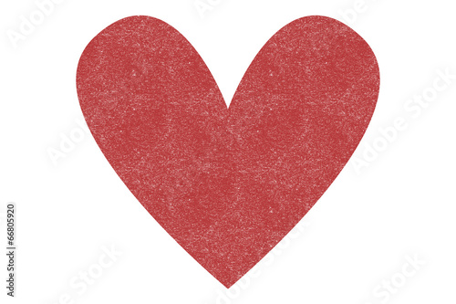 Heart retro pressed illustration