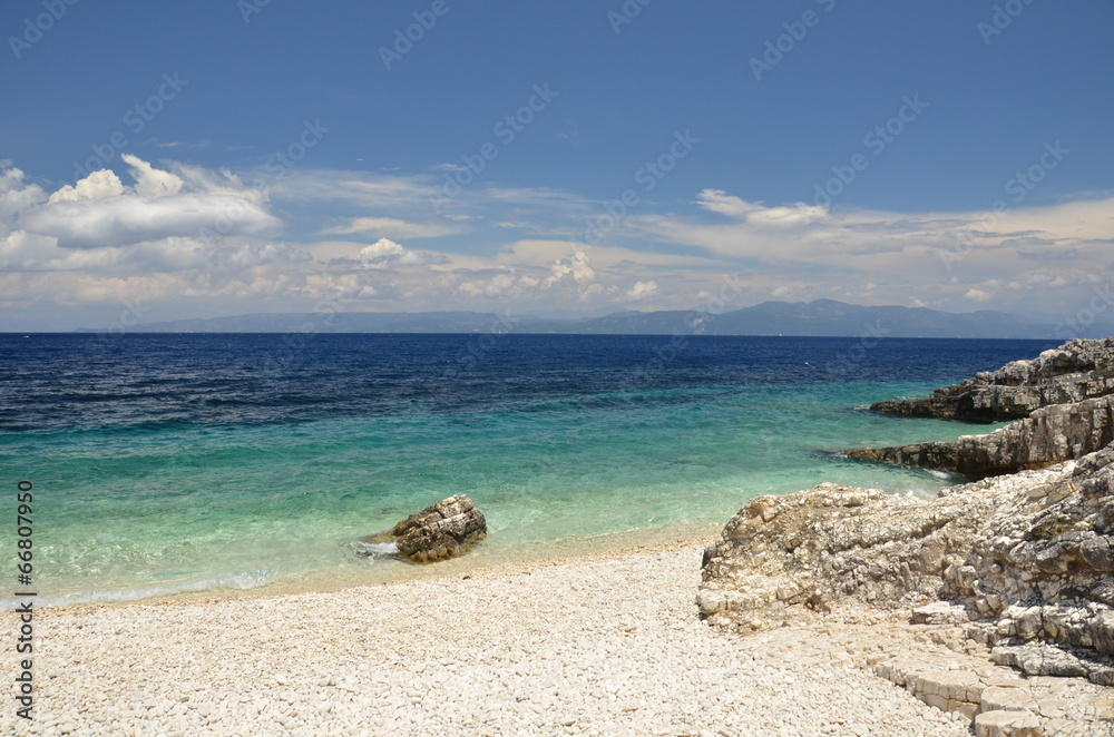 Spiaggia di Paxos Isola greca