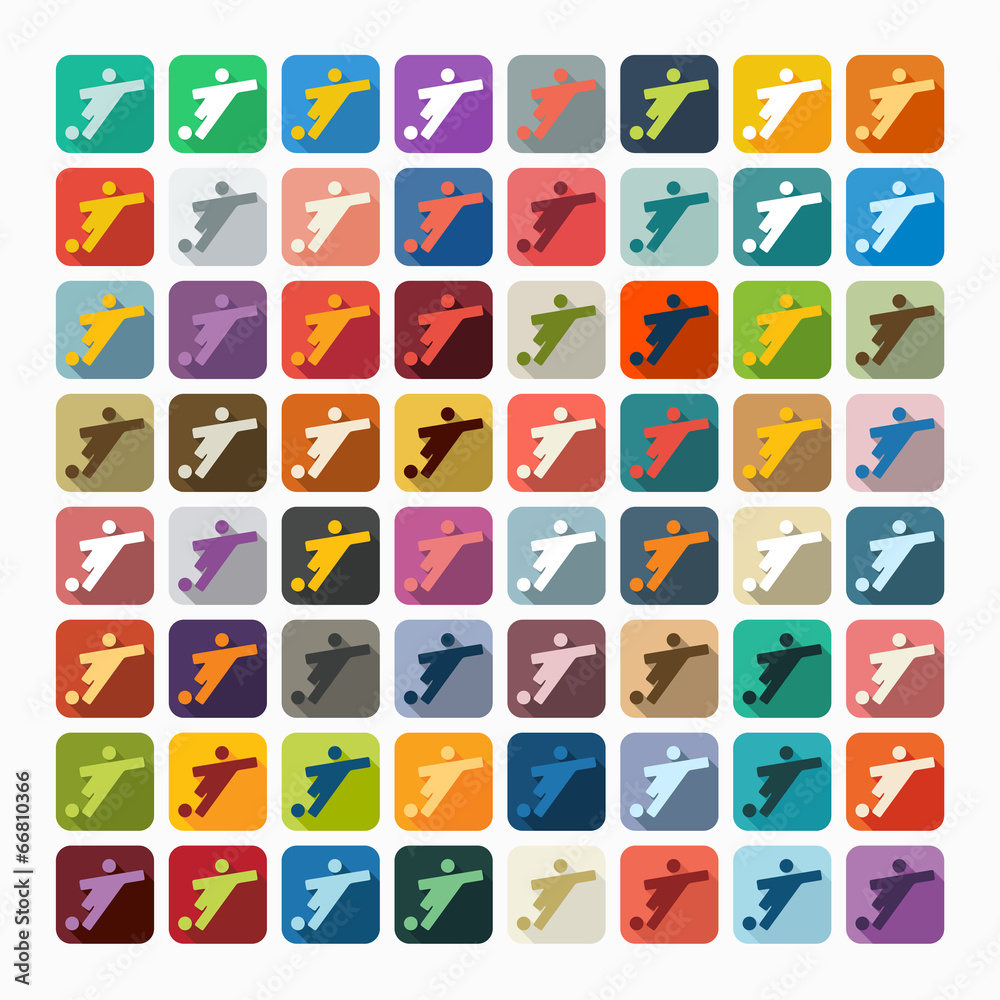 Flat design: football player Flat design: football player