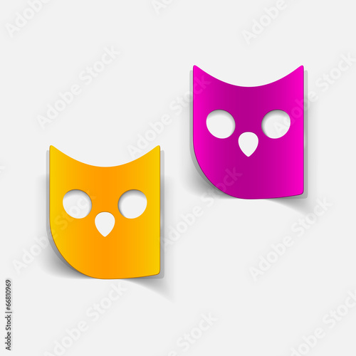 realistic design element: owl