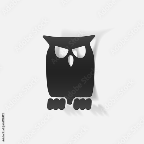 realistic design element: owl