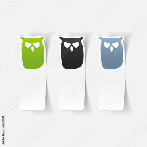 realistic design element: owl