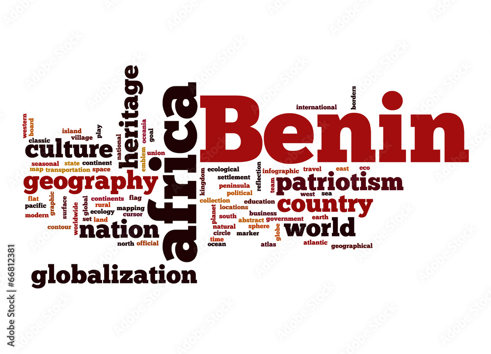 Benin word cloud Benin word cloud