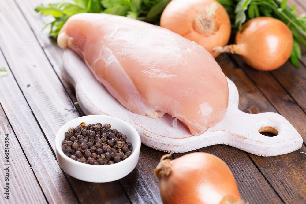 Raw chicken meat Raw chicken meat