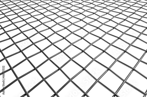 Braided wire steel net in perspective view