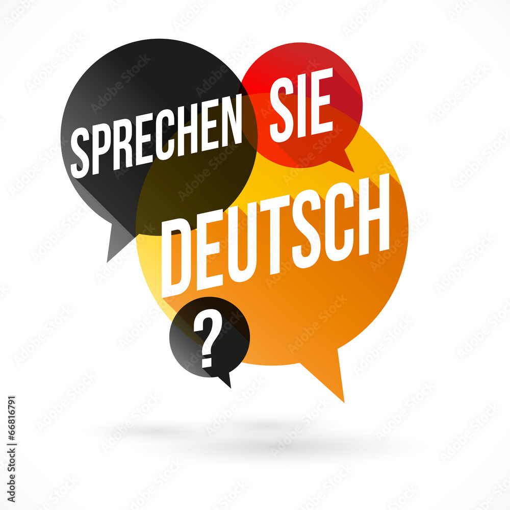 Sprechen Sie Deutsch? Stock-Vektorgrafik | Adobe Stock