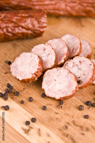 sausage with black pepper and cumin