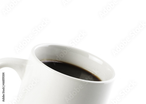 American Black Coffee With Clipping Path