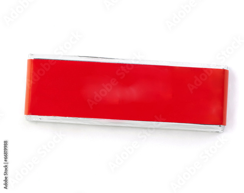 Chocolat Bar Isolated With Clipping Path