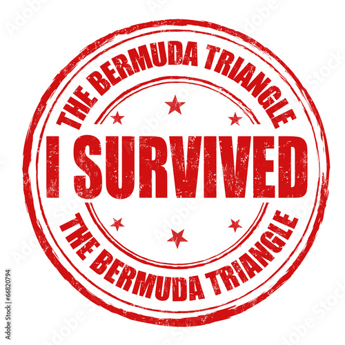 I survived the Bermuda Triangle stamp
