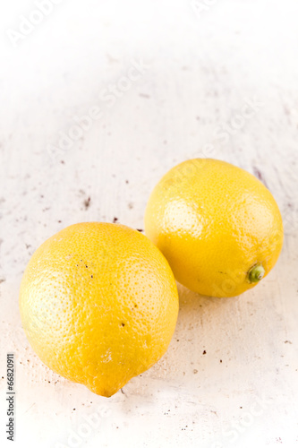 lemon on rusty background