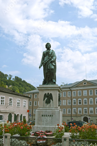 Statue of Mozart in Salzburg