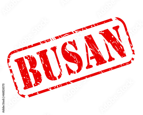 BUSAN red stamp text