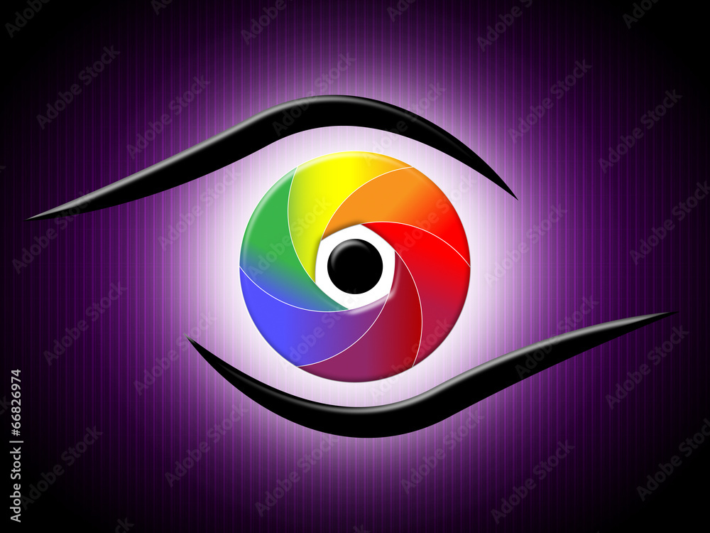 Fototapeta premium Glow Spectrum Shows Light Burst And Bright