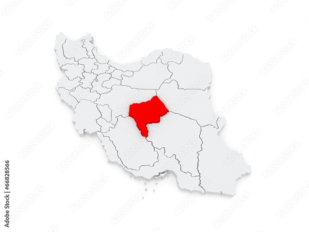 Map of Yazd. Iran. Map of Yazd. Iran.