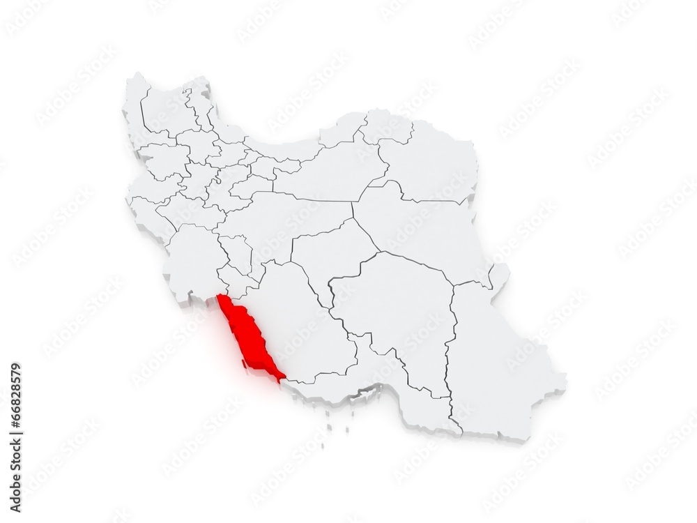 Map of Bushehr. Iran. Map of Bushehr. Iran.