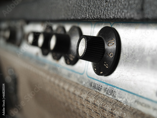 Fotografie Vintage  guitar amplifier closeup
