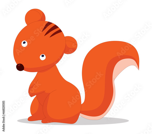 Cute baby squirrels cartoon