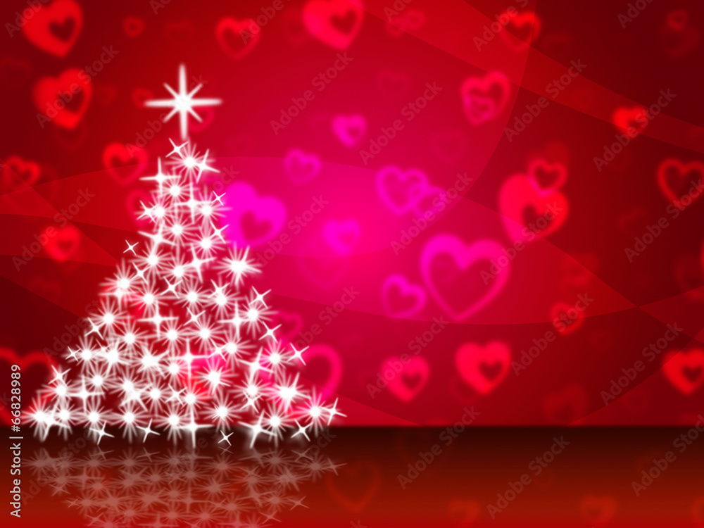 Xmas Tree Shows Merry Christmas And Greeting Xmas Tree Shows Merry Christmas And Greeting