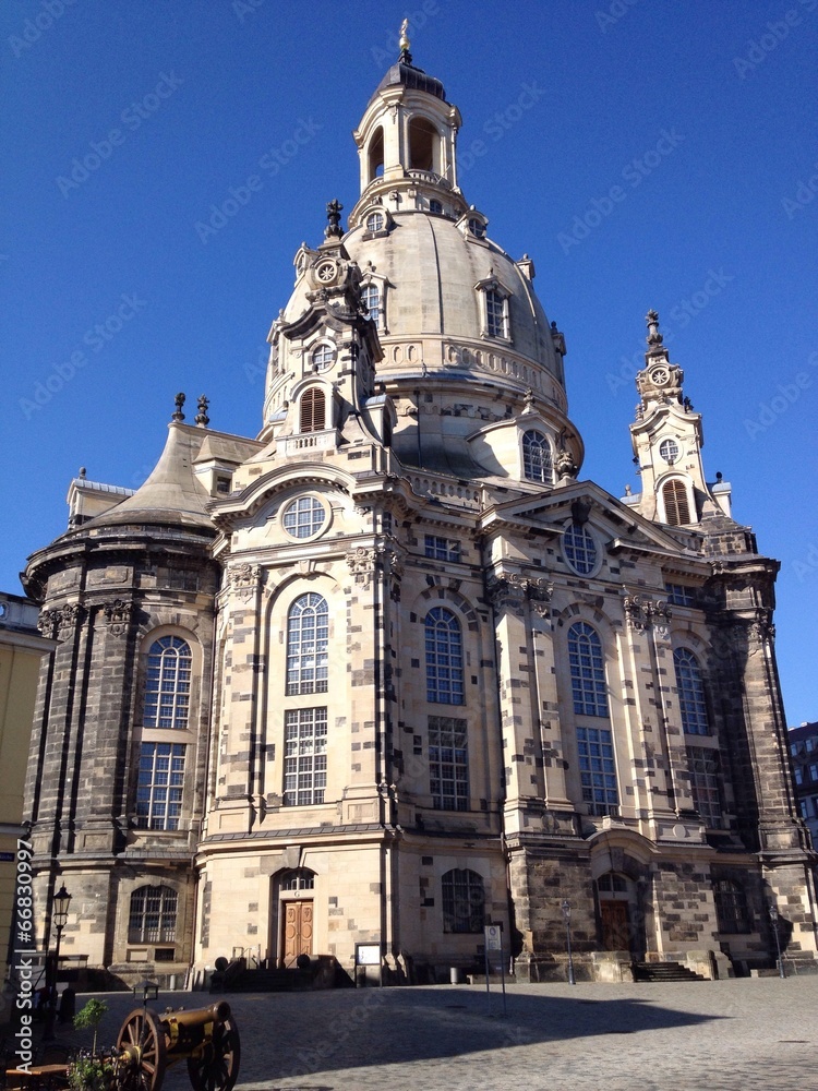 Dresdner Frauenkirche auf dem Neumarkt in Dresden