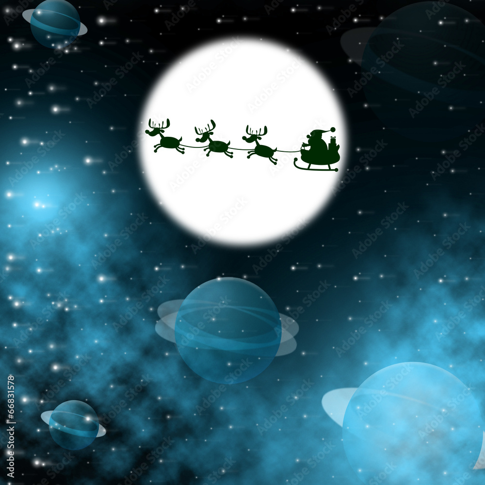 Naklejka premium Xmas Santa Represents Holiday Christmas And Seasonal