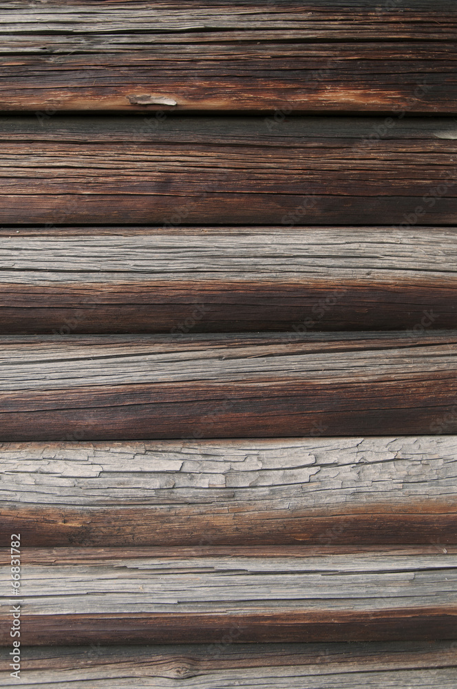 Obraz premium block-house wall texture, log cabin wall