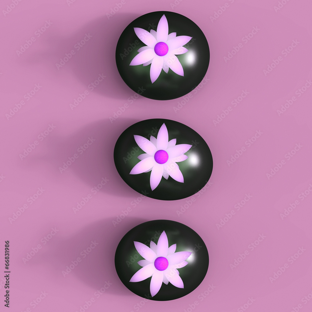 Spa Stones Represents Blooming Floral And Flower Spa Stones Represents Blooming Floral And Flower