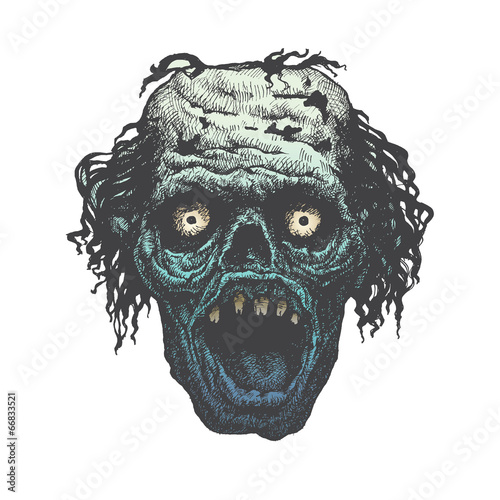 Poster Zombie Outbreak.  Vector illustration