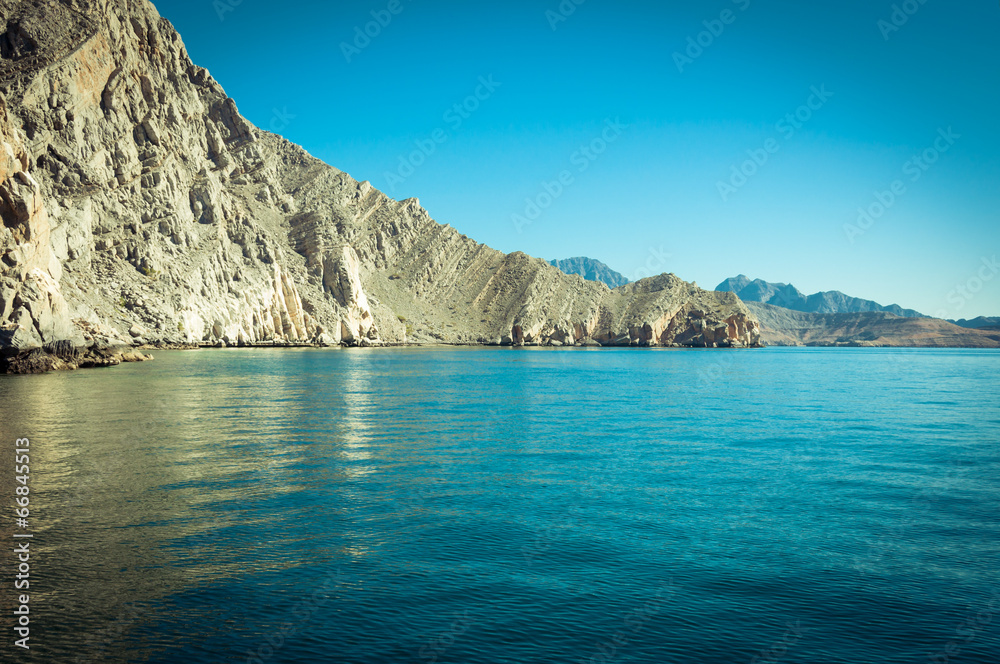 Sea of Musandam peninsula , Oman