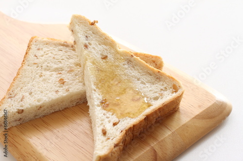 Rye bread and honey