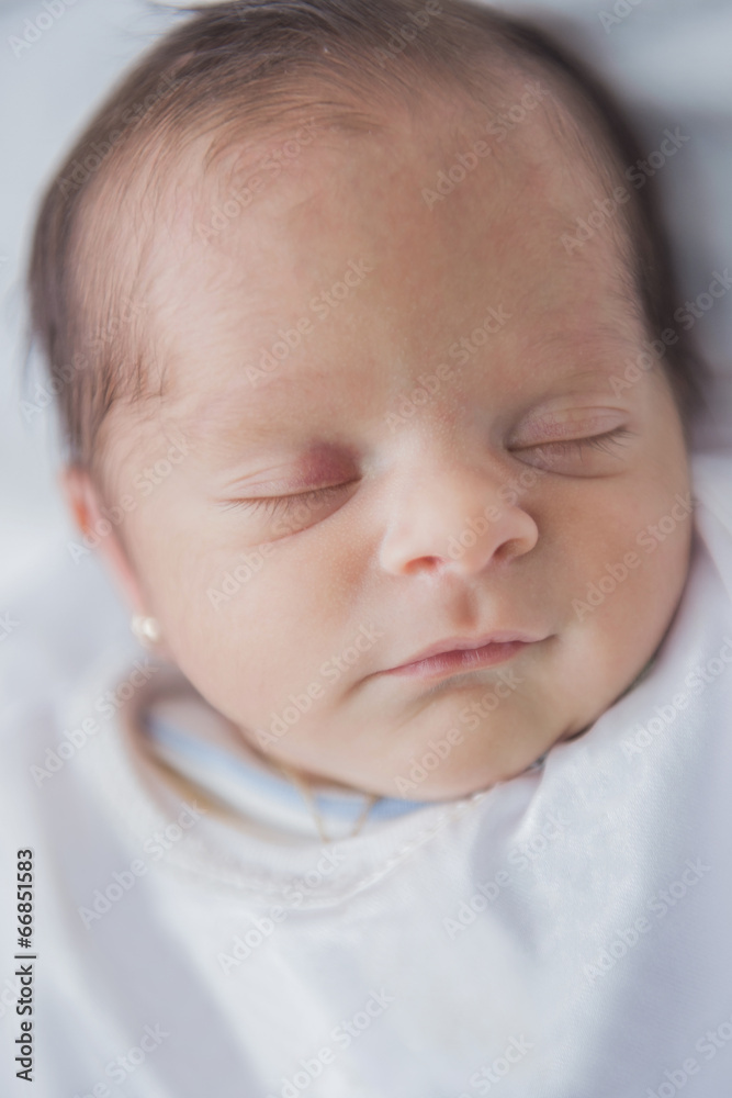Newborn Baby Girl Face