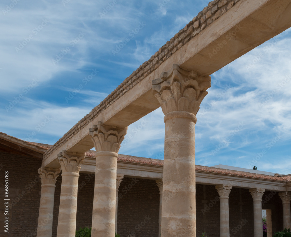Roman Columns & Blue Sky