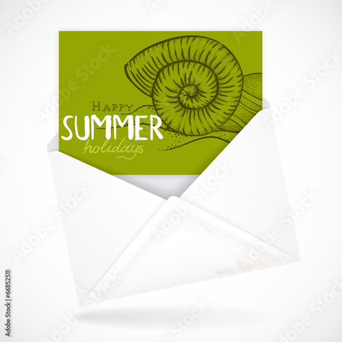 Postal Envelopes With Greeting Card