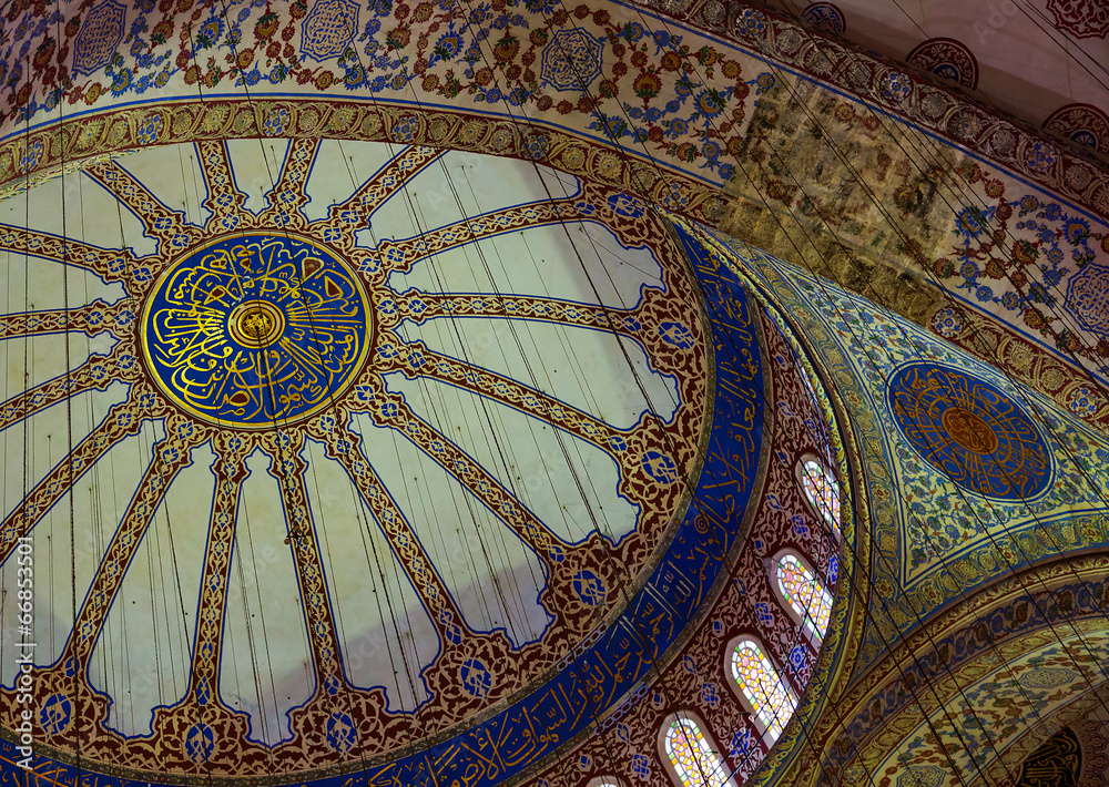 ceiling blue mosque
