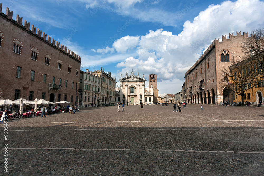 Piazza Sordello, central square of Mantua