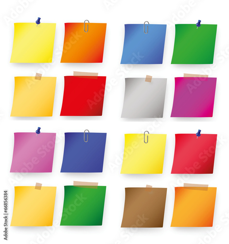 Colored post-it notes