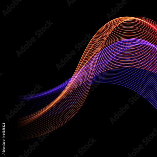 Wave black background