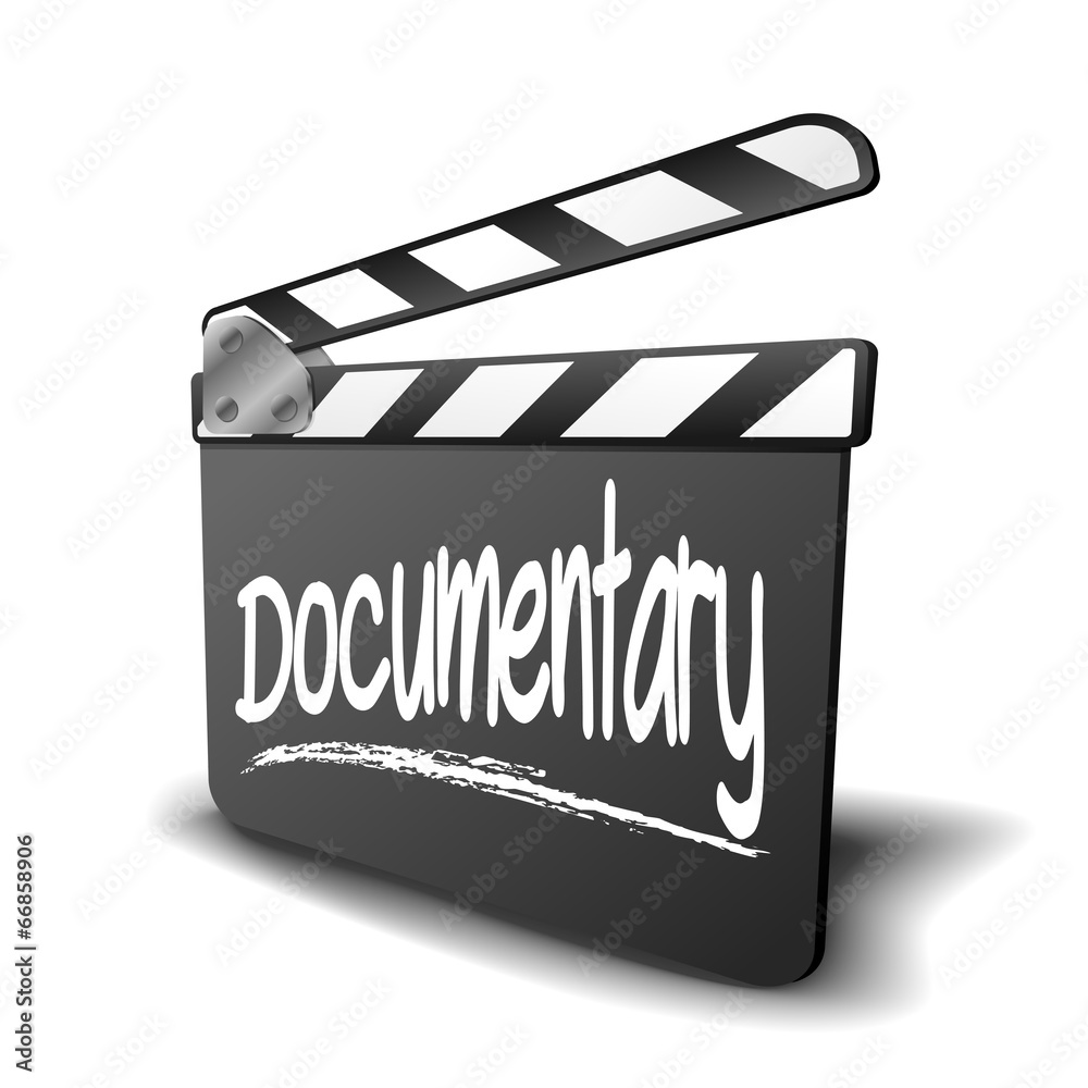 Naklejka premium Clapper Board Documentary