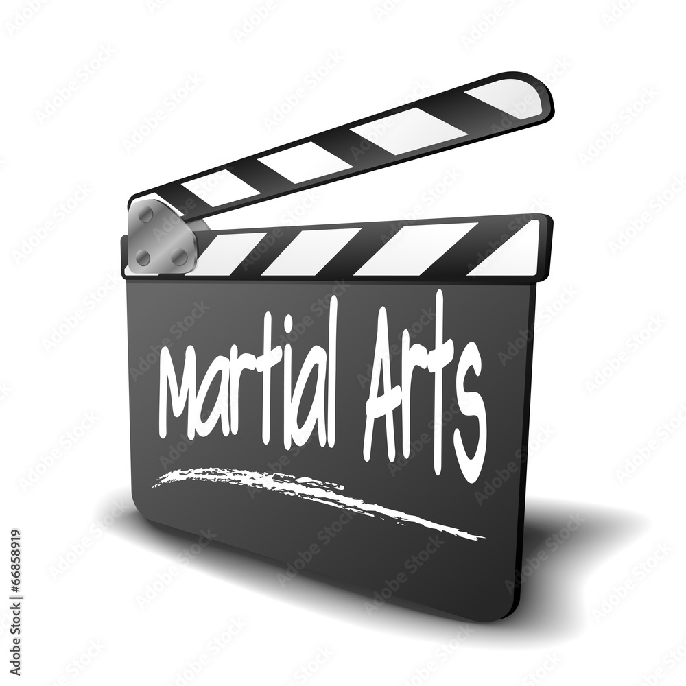 Naklejka premium Clapper Board Martial Arts