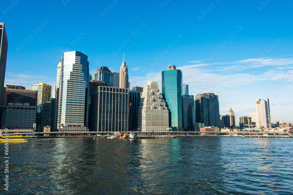 Panorama of downtown Manhattan