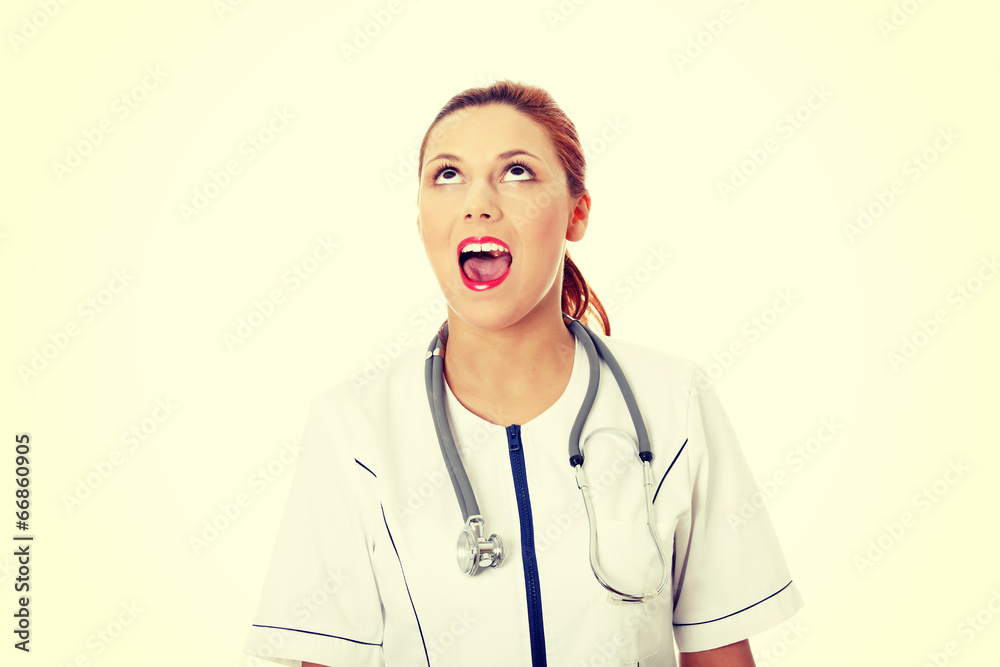 Female doctor or nurse Female doctor or nurse