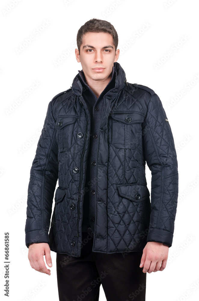 Male coat isolated on the white Male coat isolated on the white