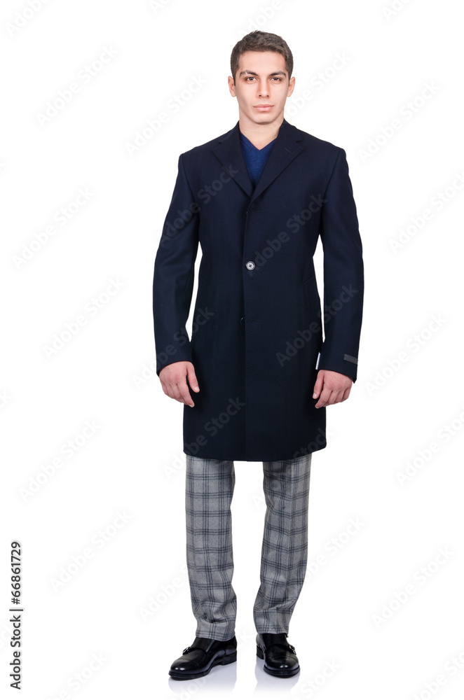 Man in fashion look isolated on white Man in fashion look isolated on white