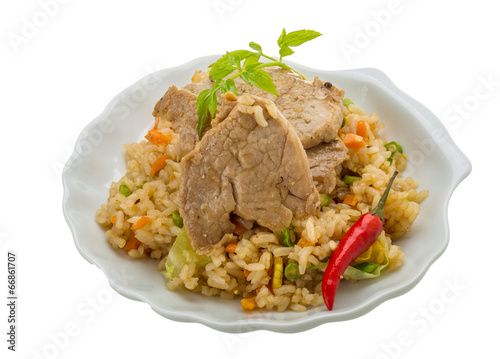 Fried rice with pork