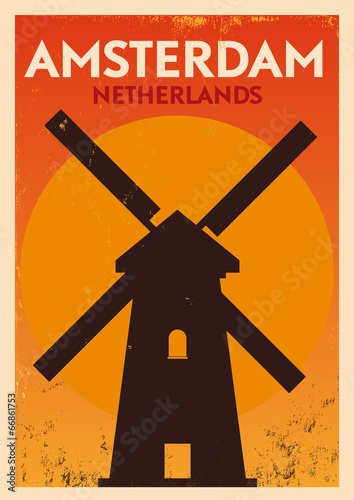 Amsterdam City Typography Design