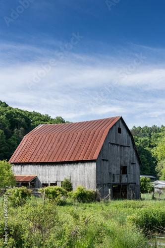 Aged Barn on Farmland