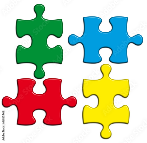 pièces couleur de puzzle