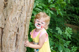 child with face painting