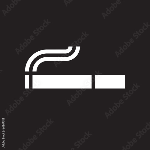 Cigarette sign. Smoking area