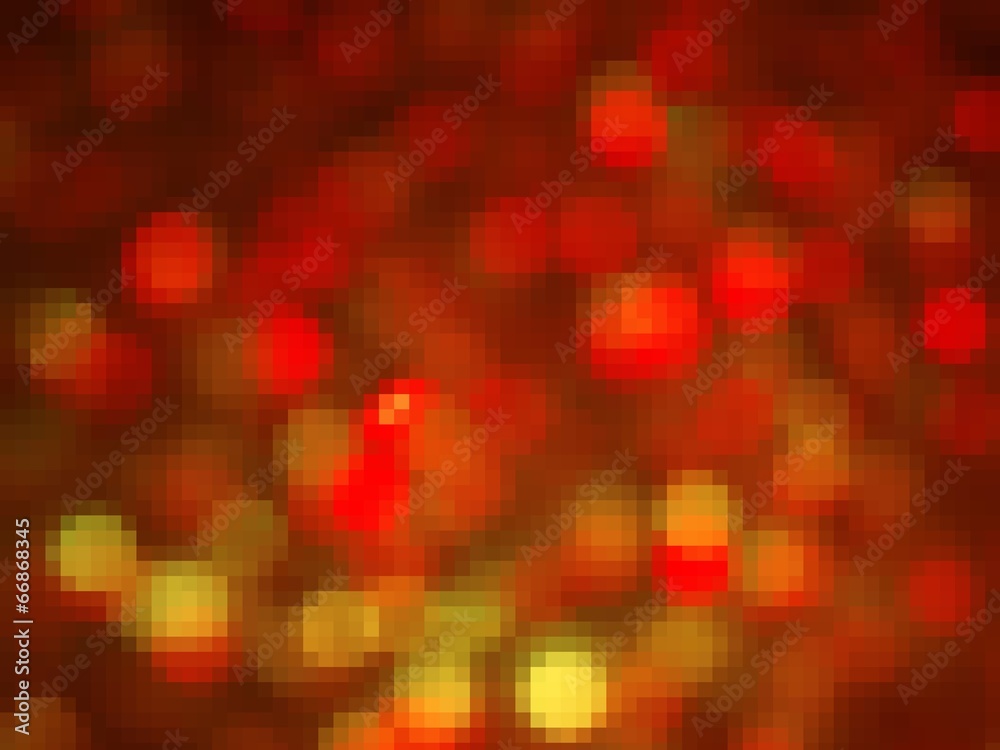 Red Yellow Color Pixels Background
